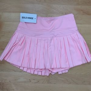 Gold Hinge pleated skirt size small